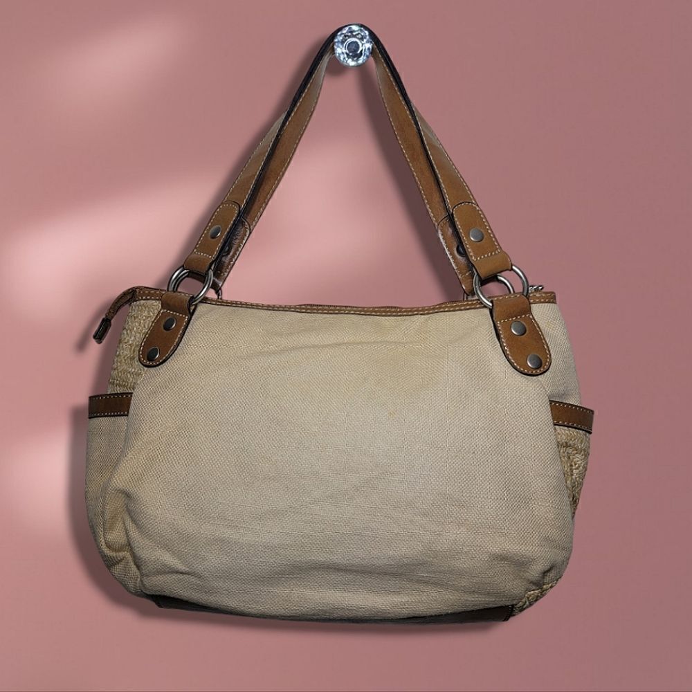 Relic Floral Patchwork Woven Spring Handbag Shoul… - image 2